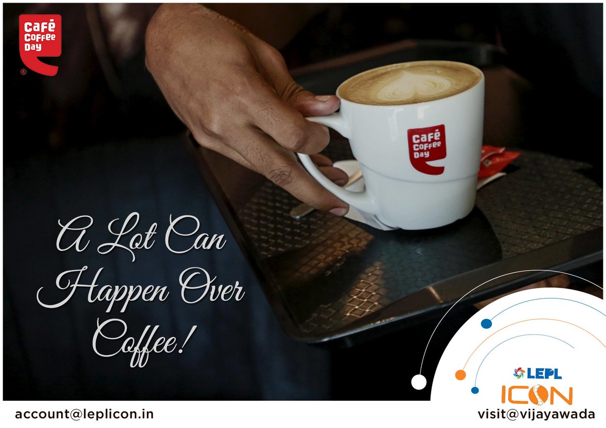 lepliconvja's tweet photo. A lot can happen over coffee!

#coffee #cafecoffeeday #leplicon #vijayawada https://t.co/Fa3K4mrHbV