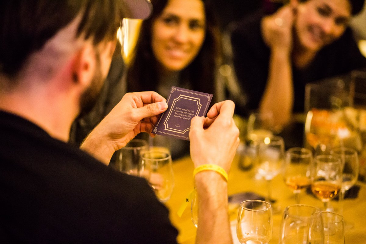 HoBBtweets's tweet photo. In Vino Veritas turning strangers to friends, brains composing songs, cocktails by machines, and more #JoyinTech!
Tonight, we'll open the doors of the Chamber of #BeautifulBusiness #Hamburg co-hosted by @INDEEDinnovates See you there?
https://t.co/sWfB3TsMUP
#ChambersofBB https://t.co/wEzyr2Uq31