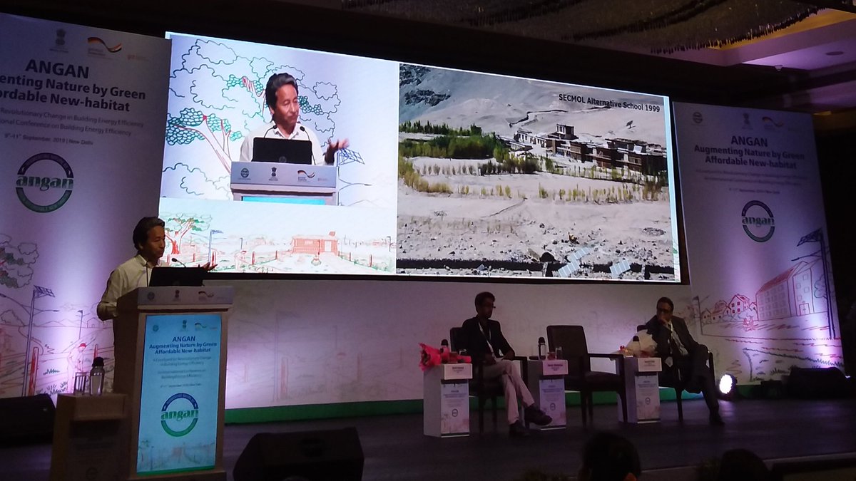 SECMOL School ladakh, uses solar passive architecture to make the building thermally comfortable and naturally during the daytime.
#ANGAN2019 #InternationalConference #energyefficiency #buildingtechnology #GIZ # BEE