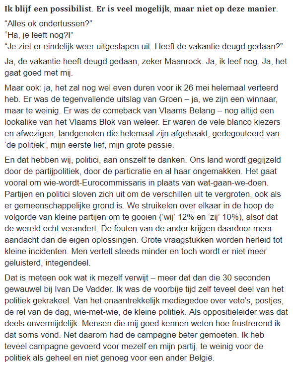 kristofcalvo's tweet photo. Ik blijf een possibilist. Er is veel mogelijk, maar niet op deze manier. Mijn engagement voor het nieuwe politieke jaar: https://t.co/D3QZtzj8Gs https://t.co/dXPbJpLjQC
