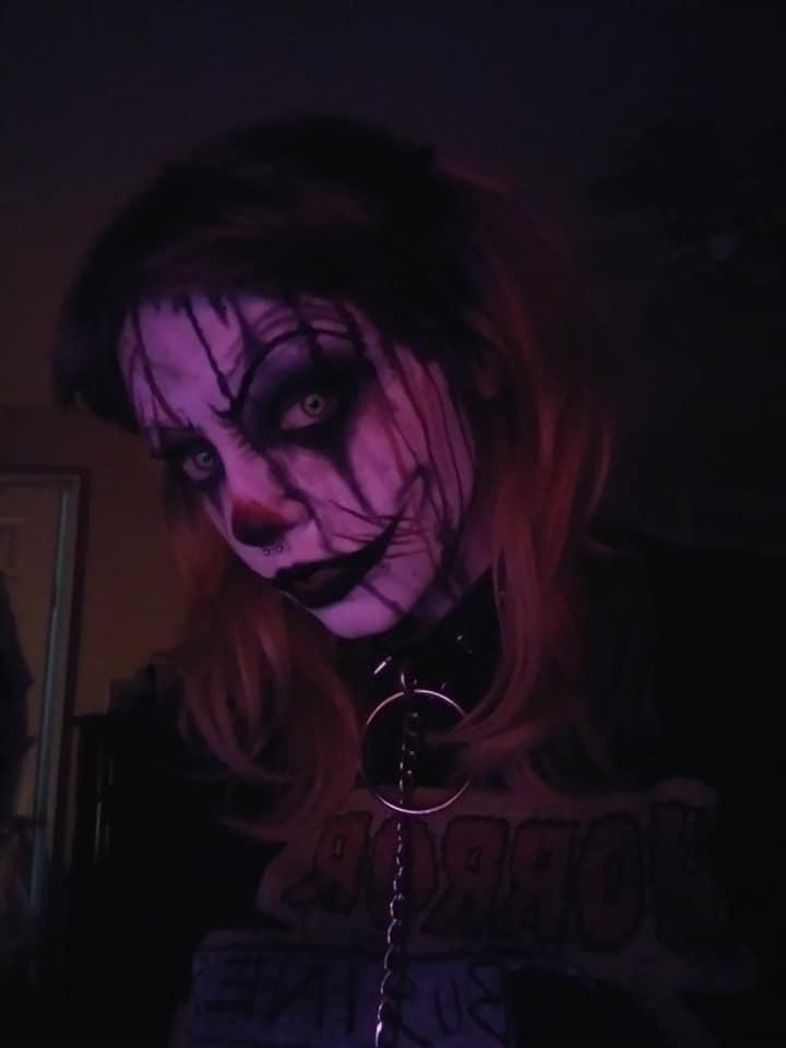 krazybitzz's tweet photo. my lil beauty getting ready for haunt season.  #horror  #halloween #HauntedDungeonsMD #FortHoward #Clowns https://t.co/aKRtjPKd2m