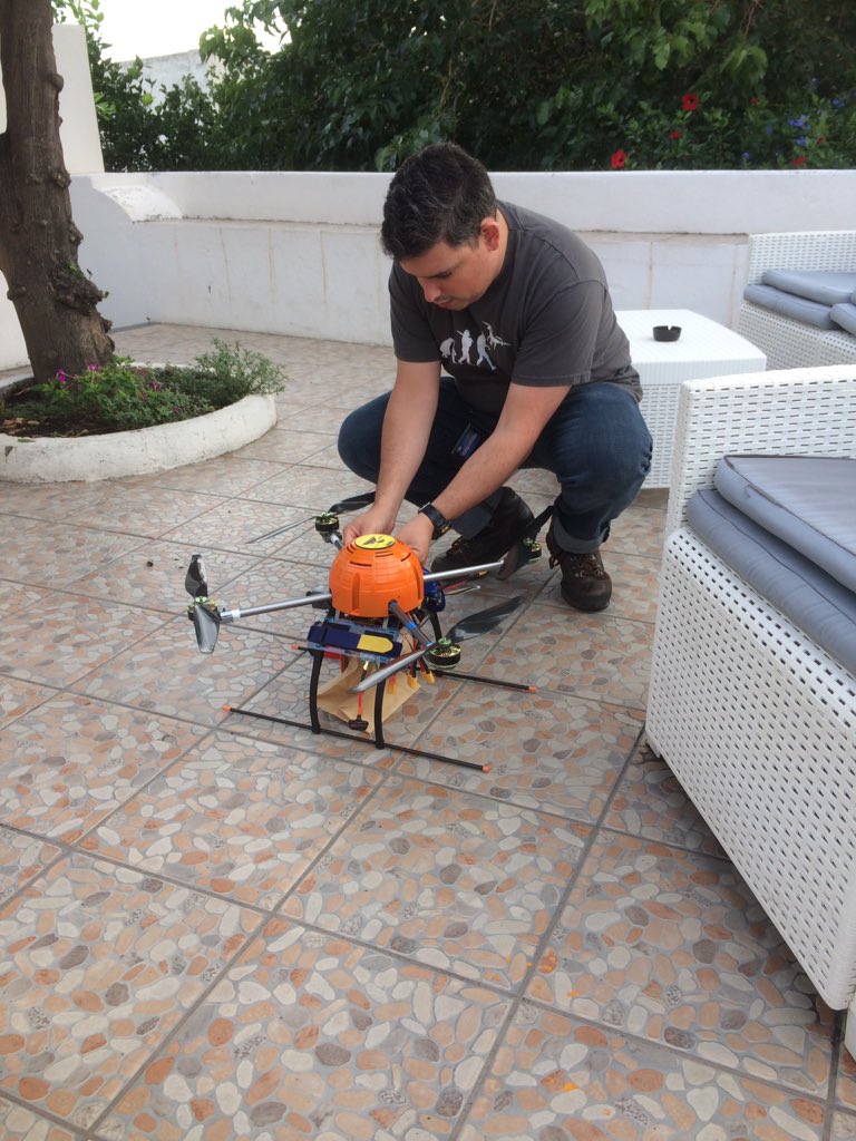 tamsinmather's tweet photo. First look at volcano and pre-breakfast drone checks for team #VPLUS this morning so far @KROSS_787 https://t.co/sF4qIynCWB