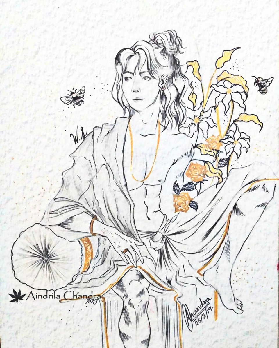 Madarter666's tweet photo. @for__infinity Hi. I love your art and I actually started doing fanarts because I was inspired by your paintings. Since I mostly sketch and then add details I think those art supplies would be very useful. Good luck to everyone💜💜 https://t.co/UU2eeoI9pa