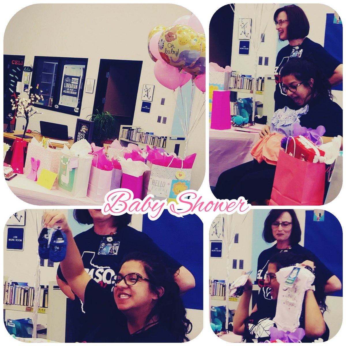 PriscillaSlider's tweet photo. Surprise baby shower for Mrs. Staatz! Look at that smile...priceless. Can't wait to meet the little one. Congratulations!!! ❤
#StallionsLeadTheWay https://t.co/Nq2Yj0iLSO