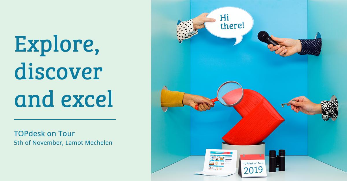 Elke organisatie streeft naar uitstekende service, maar welke stappen moet je ondernemen om je doel te bereiken? Doe mee met inspirerende sessies, tips &amp; tricks en workshops tijdens <a href="/TOPdesk/">TOPdesk</a> on Tour 2019 om je reis naar #ServiceExcellence te beginnen. buff.ly/2lSRMhR