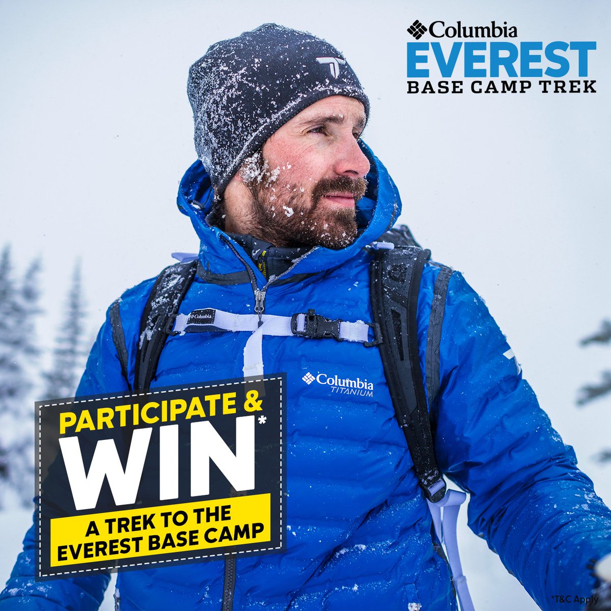 Columbia_India's tweet photo. It really doesn’t get any bigger than this! Sign up and you could be trekking to see the world’s highest mountain in gear that’s built for the toughest conditions. 

A once in a lifetime experience awaits, register now - https://t.co/lHvf9OUxix

#ColumbiaIndia #ColumbiaEBC https://t.co/5TbtFkWrki