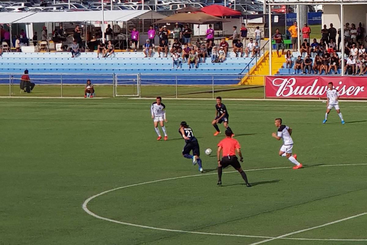 PHinAgana's tweet photo. Our PHL Azkals now leading Guam 2-0 middle of first half in qualifying round for FIFA World Cup 2022. Match being played at the moment in Guam. #goazkals #azkals #worldcupqualifying #PHLsports
@dfaphl @philippinesusa https://t.co/N4DYO2Fg1D