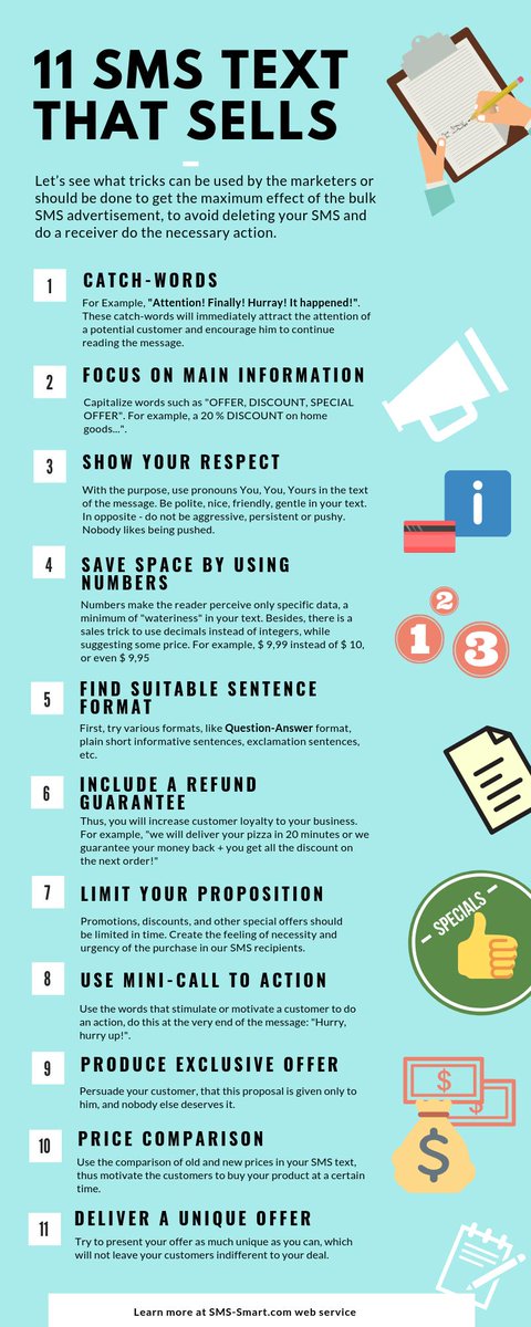 bulksms_smart's tweet photo. Save this useful infographic to use while creating SMS text for your next SMS marketing campaign ✍✉ 👉 https://t.co/8g4SoDSlmP