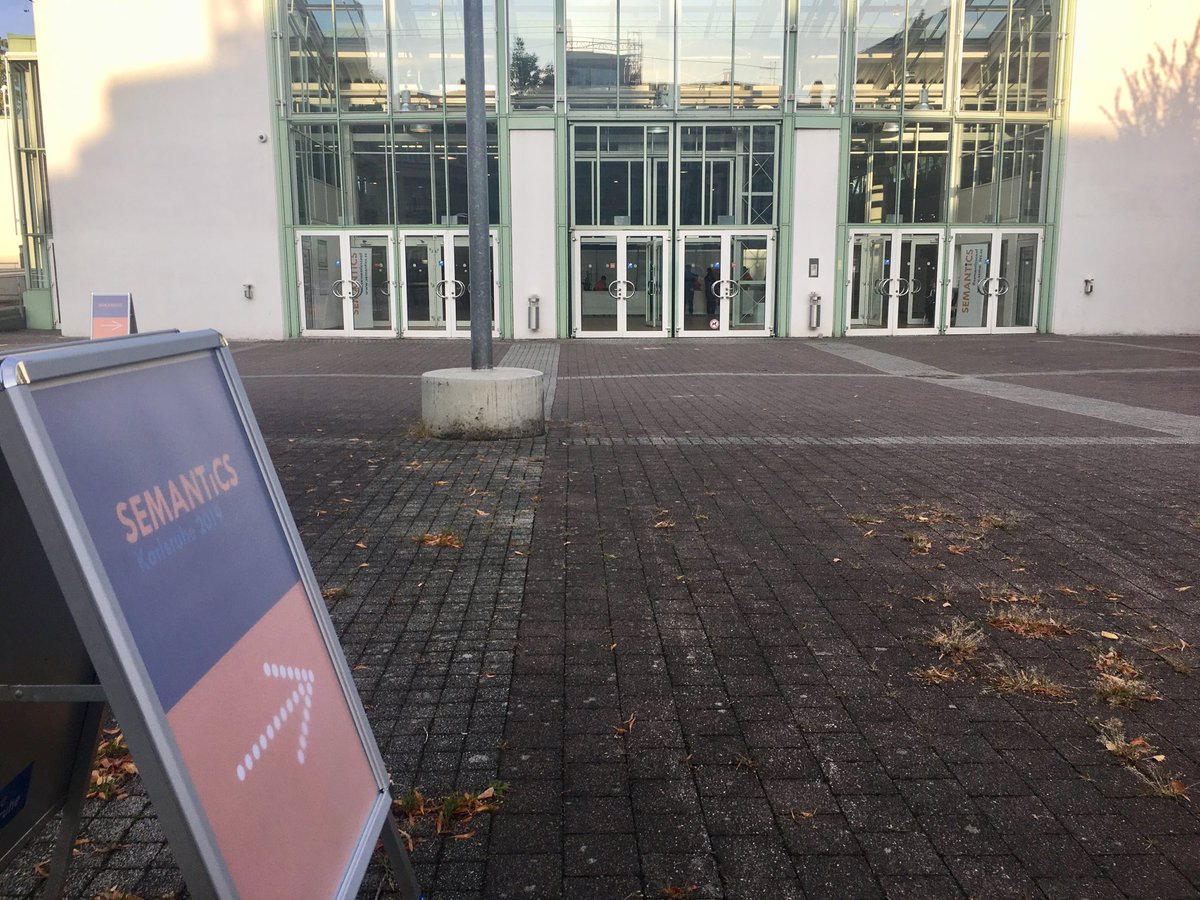 lysander07's tweet image. Good morning #Semantics2019!  Welcome to Karlsruhe! We are looking forward to exciting keynotes and presentations! ⁦@FIZKarlsruhe⁩ ⁦@KITKarlsruhe⁩