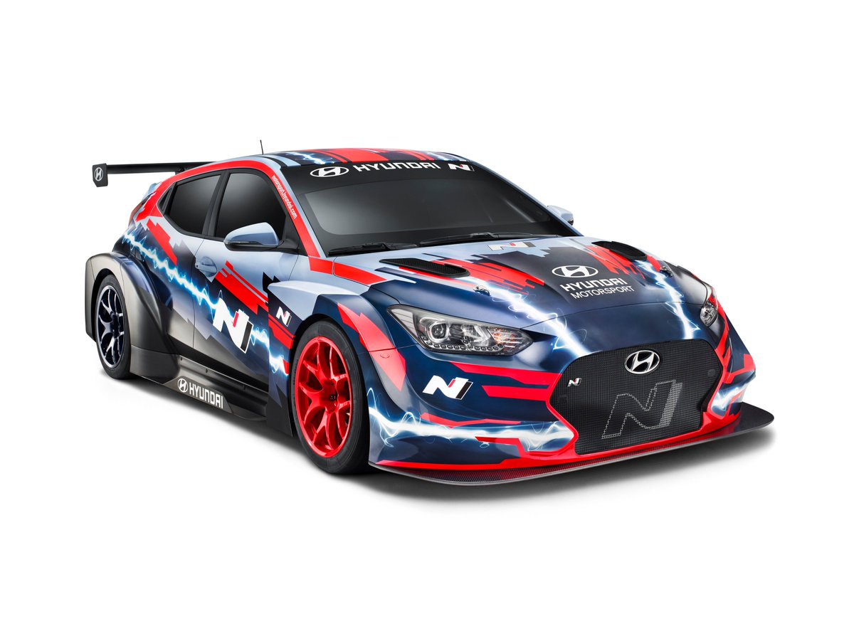 HMSGOfficial's tweet photo. It’s alive!!!

Meet the @Hyundai_Global Veloster N ETCR.

Our first electric race car will be revealed later today at @iaamesse. #IAA19

See you on the race track for #ETCR @TCR_Series in 2020!

#electric #fullycharged #thefutureaccelerator https://t.co/vobAfYYGF1