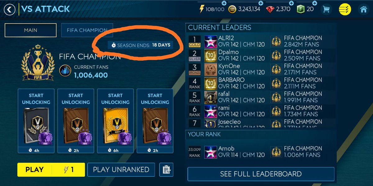 When the new season will come?two different times in these two.@amt5791 @FIFAMobileDev @big_mikki @arushasubh @Everyone_heart @AVMin_1810 @ShErAzAhMeD98 @beastx_xthe @Muschel74 @FCBxM10 @FGDesignz @d_mobile_gamer @jason_jesudas @jgandevia @JONALDINHO_XC @Nakata767