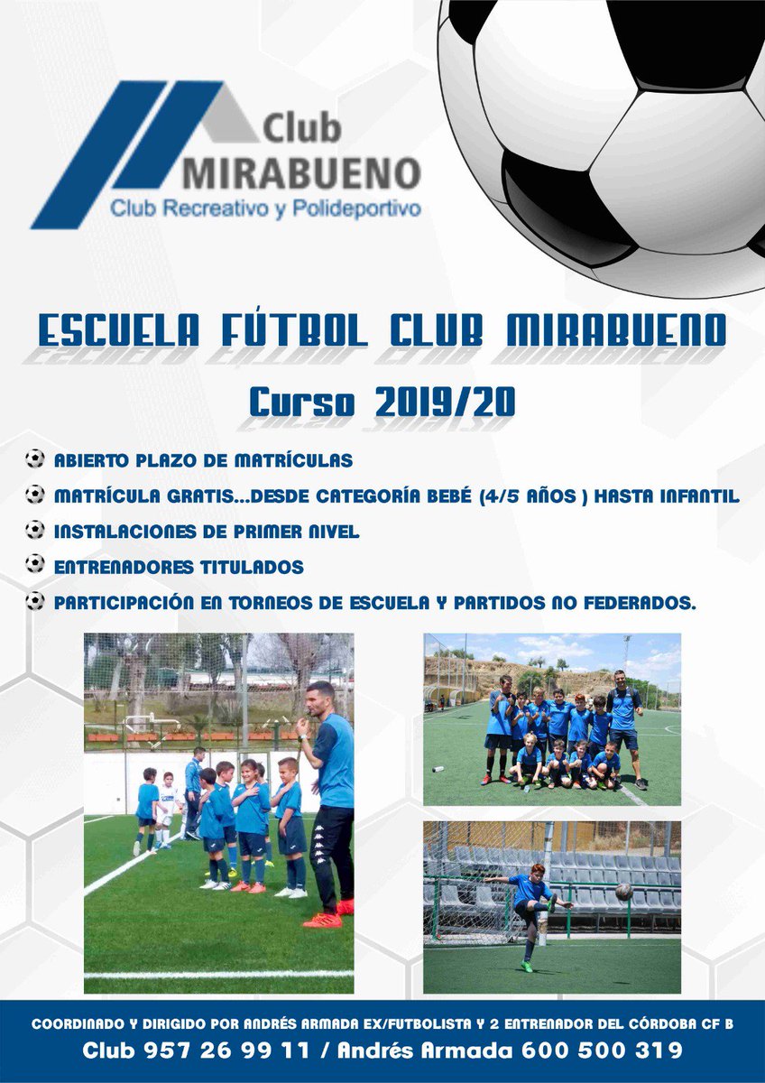 Comenzamos hoy nuevo curso Escuela fútbol Club Mirabueno....