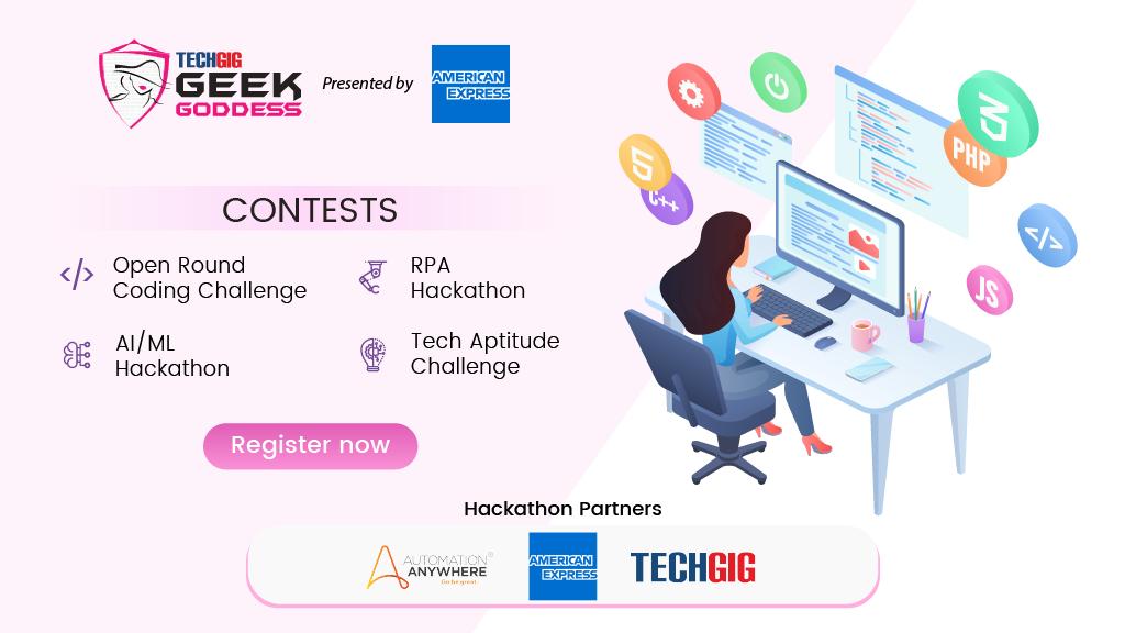 ETTechGig's tweet photo. India's Biggest 'Only for Women' Coding Competition commences. Register here https://t.co/5miNJP2anG
#TechGigGeekGoddess #TG3 #GirlcanCode #WomenofFuture #TechGig #AI #ML #RPA #hackathon #WomeninIT #developer #code #programmer #DiversityinIT #GenderDiversity #softwaredeveloper https://t.co/ZAzbOIdn4I