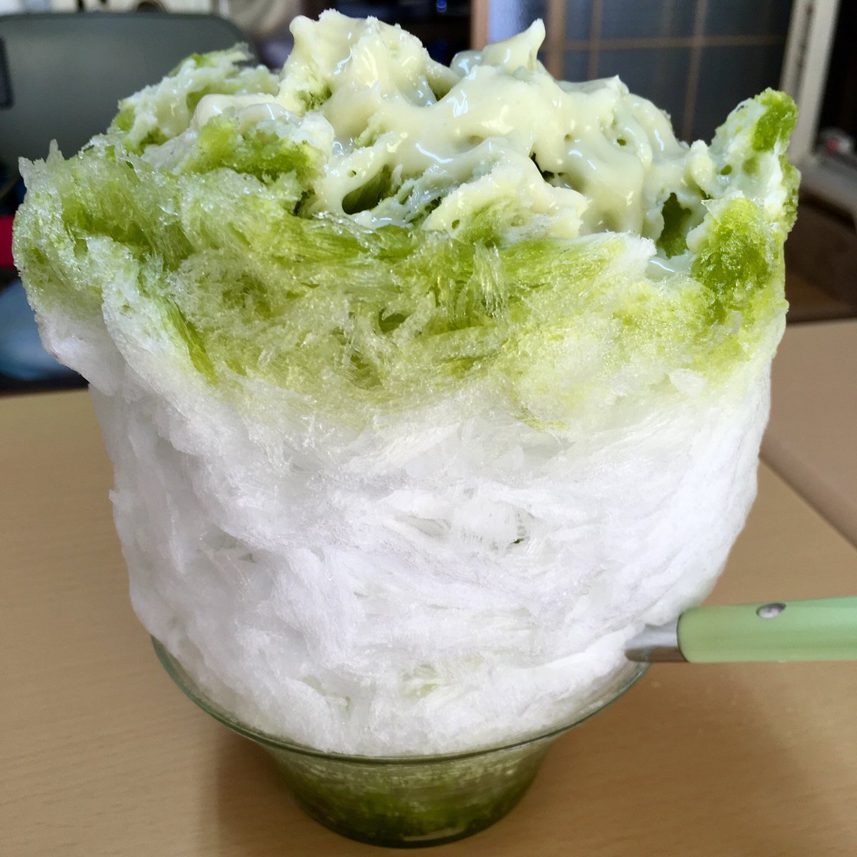 赤城山 On Twitter 氷卸赤石 伊勢崎 抹茶ミルクのカキ氷150円