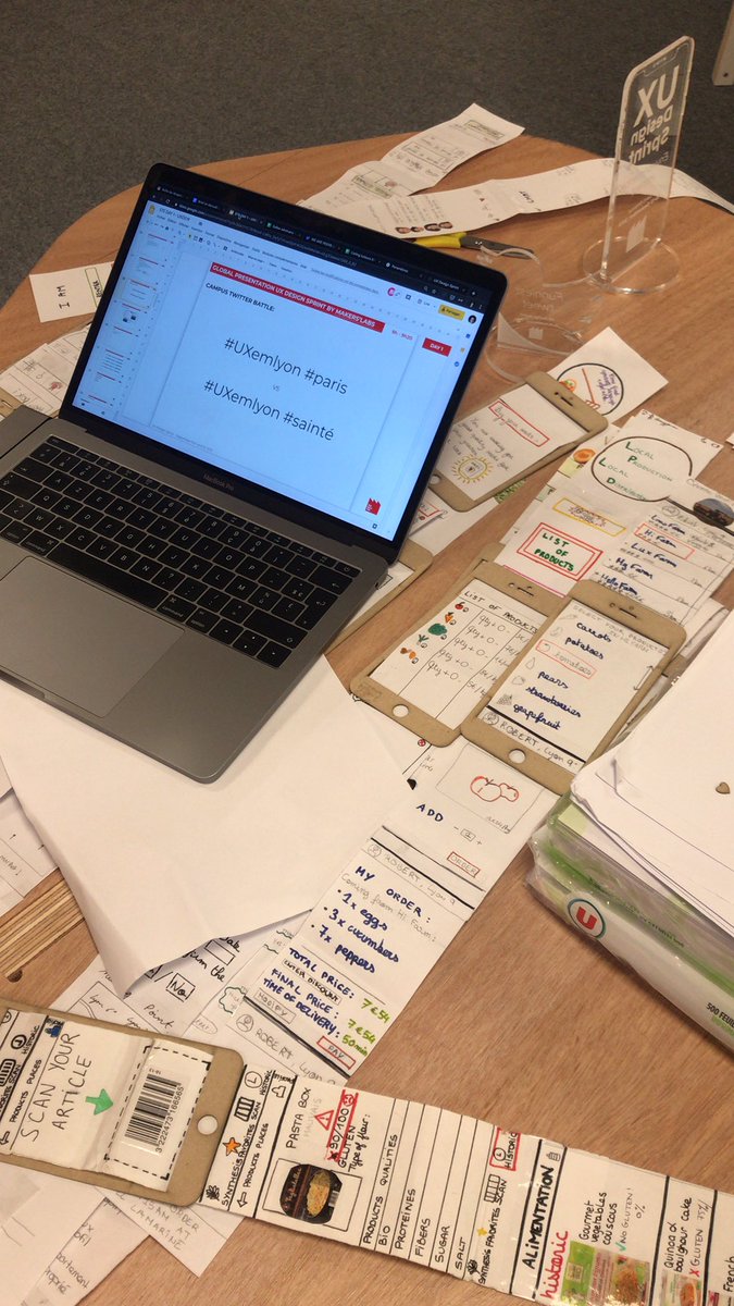 C’est partir pour 3 jours de sprint design #UXemlyon #sainté