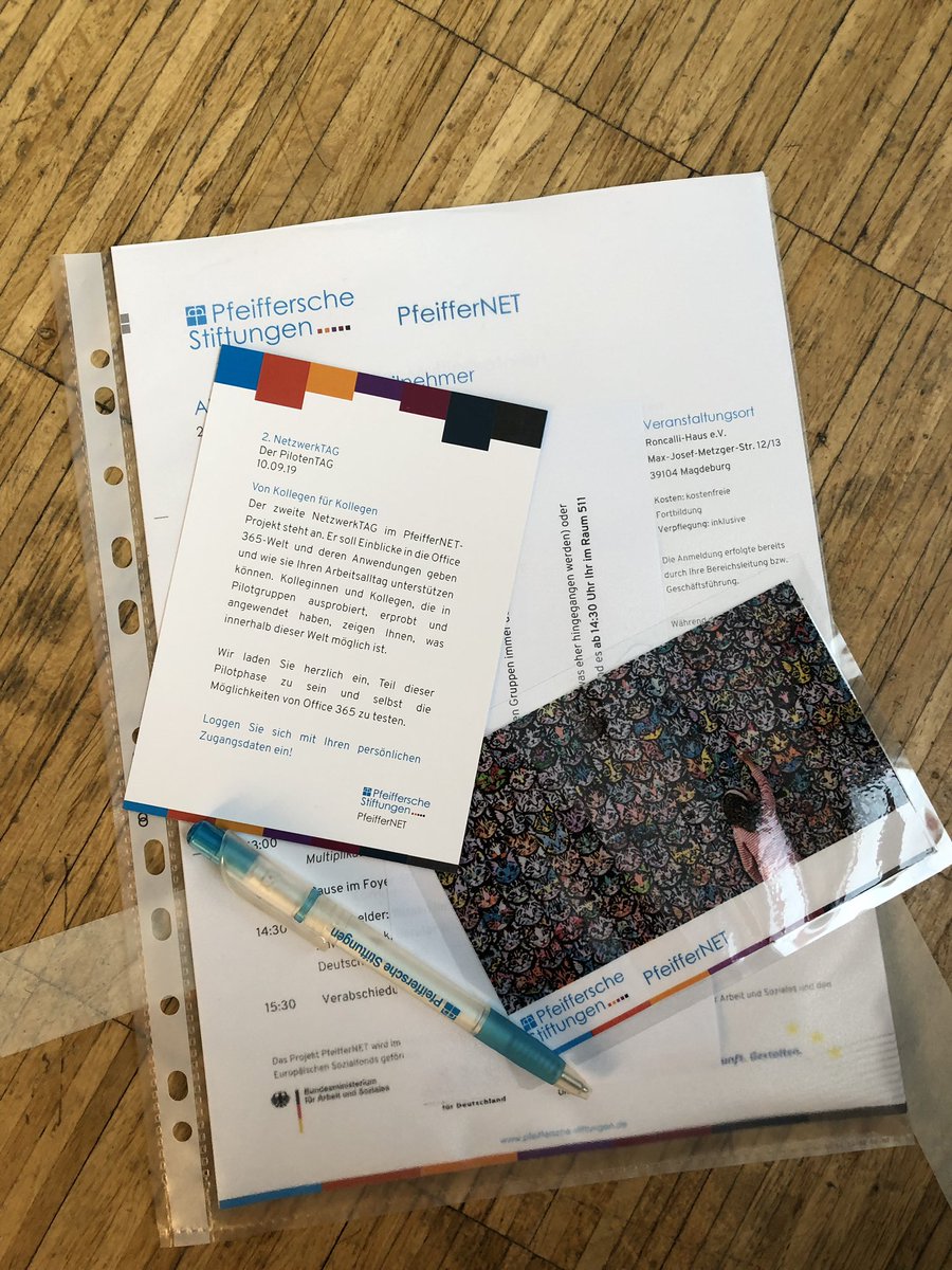 Heute bin ich bei den Pfeifferschen Stiftungen zur Vorstellung des neuen #DigitalWorkplace. 
Von und mit den #Multiplikatoren des PfeifferNETs.