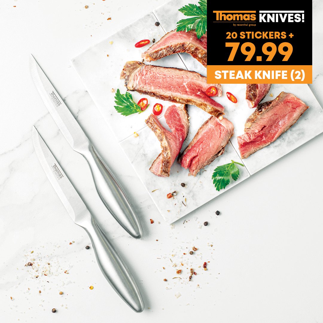 FoodLoversMkt's tweet photo. #EasySaturdays
β
R100 = 1 Stickers
β
20 Sticker = Up to 75%
β
Knife bought = Easy Cooking!
It's that easy. Start collecting NOW!
#ThomasKnives #CollectingStickers #FLM #Save https://t.co/qc6id9EGjS