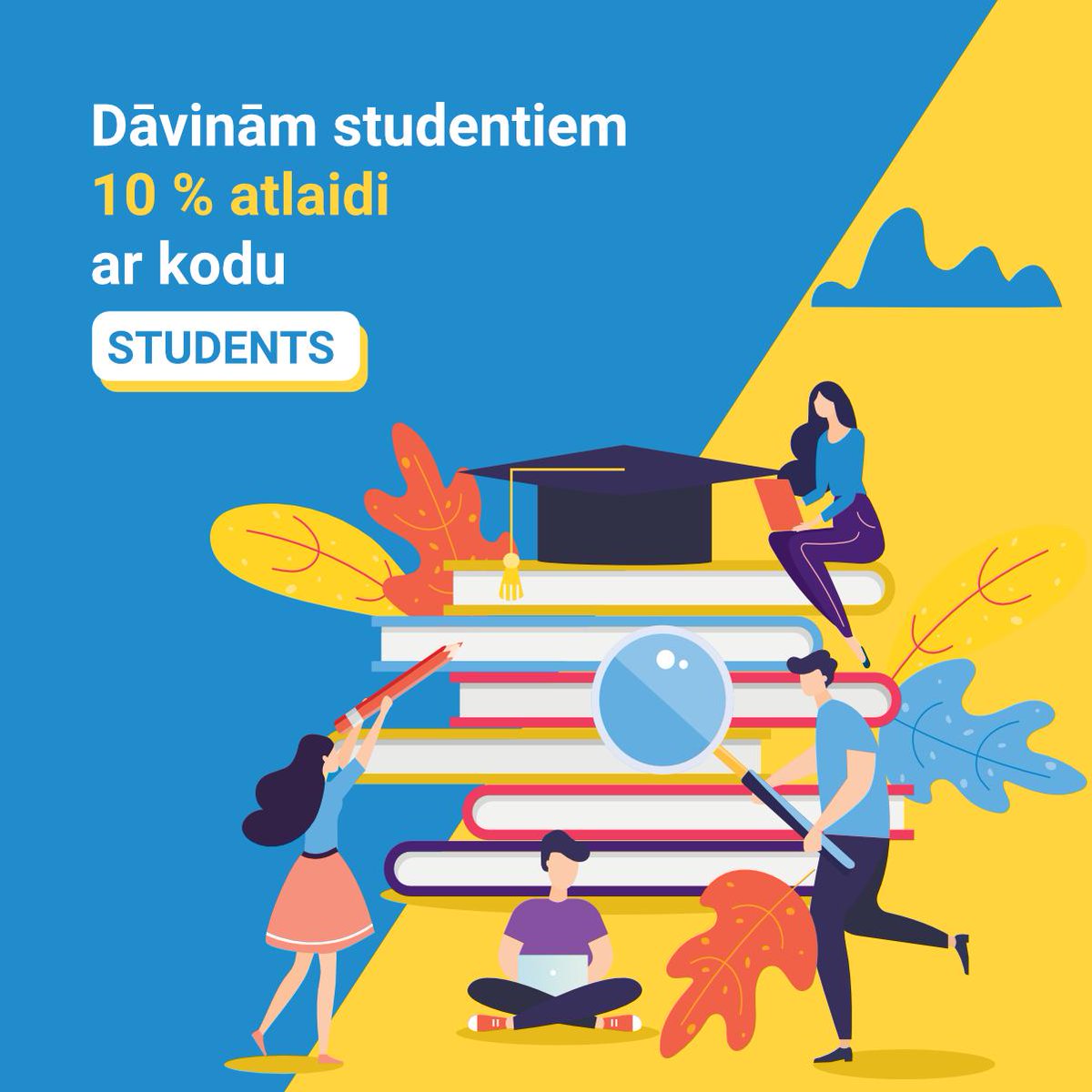 TildesBirojs's tweet image. Septembra dāvana ērtākām studijām!
🔍 Novērs neuzmanības kļūdas studiju darbos ar vienīgo pareizrakstības, gramatikas un stila pārbaudi!
📑 Tulko materiālus ar labāko tulkotāju latviešu valodai!
*Atlaide spēkā līdz 30.09.2019.
tilde.lv/tildes-birojs/…
