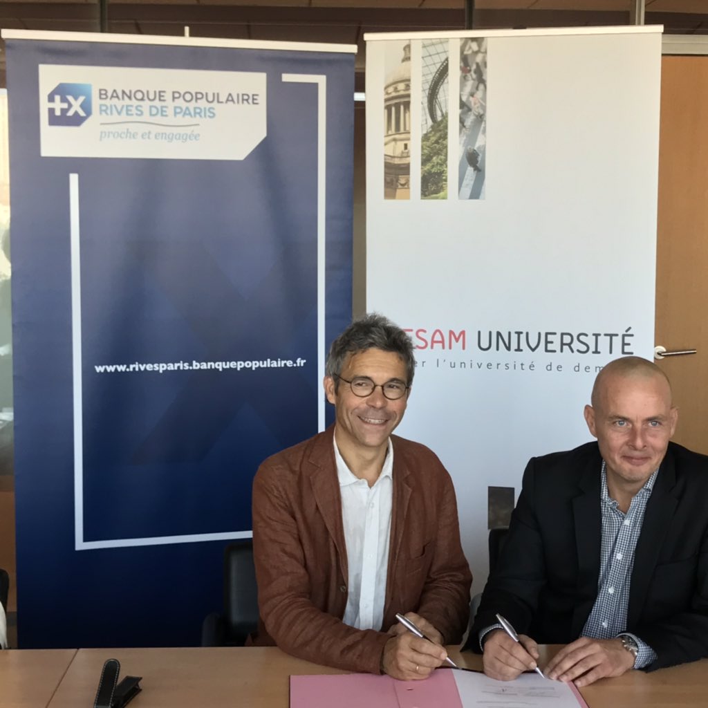 [#partenariat] « Nous mobiliserons nos équipes pour accompagner vos #étudiants #entrepreneurs au #PEPITEHESAM pour les aider à aboutir dans leur projet » Franck Le Dortz, Responsable du Département Conquête, Partenariats à la <a href="/BanquePopulaire/">Banque Populaire</a> Rives de Paris