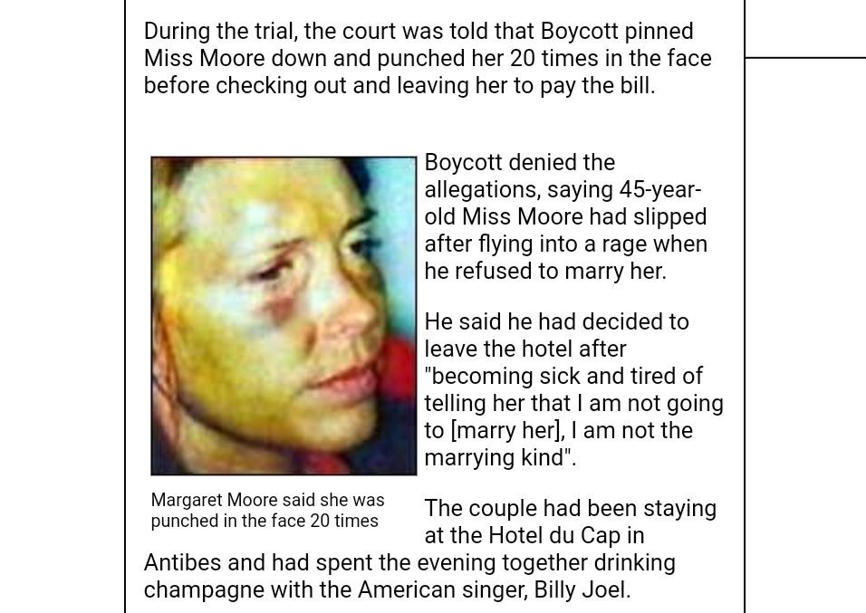 Giles Coren isn't just a racist and racism apologist, it would appear. He's a domestic violence apologist, too. I'll remind everyone Geoffrey Boycott's conviction was for punching his partner in the face 20 times.