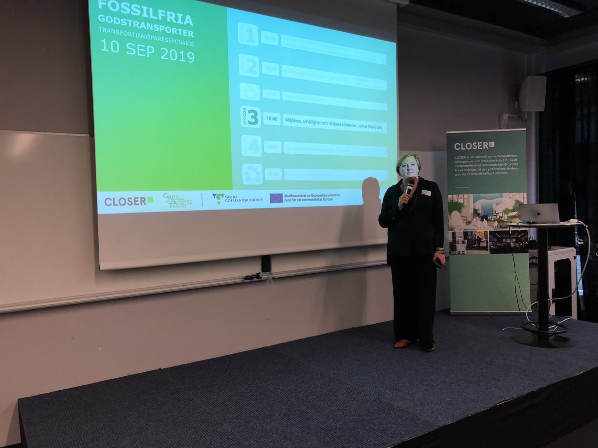 Britt speaking today in Gothenburg at our transport buyer seminar to promote LNG/LBG. 24 September we’ll be in Malmö, register at great-region.org