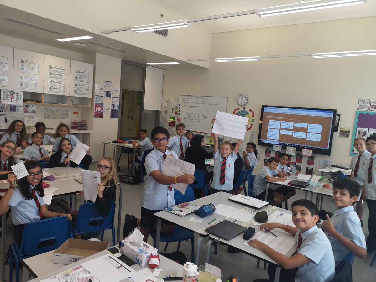 sarahopnz's tweet photo. Our #GISGrade6 students have been busy collaborating on #Padlet &amp; #googleforms to enrich their understanding of the #MYP Design Cycle &amp; #ATLs. They contributed to our class essential agreement and completed their personal goals for Design 👍🏼 #WeRGIS #WeRGISDesign @GIS_Gems https://t.co/r4y9z0EDud