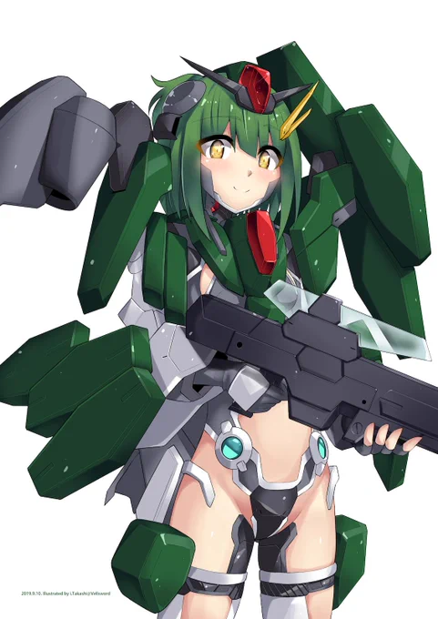 ケルディムガンダム娘さん完成しました!
2枚目はメガネ無し差分です。
#MS少女 
#ガンダム00 