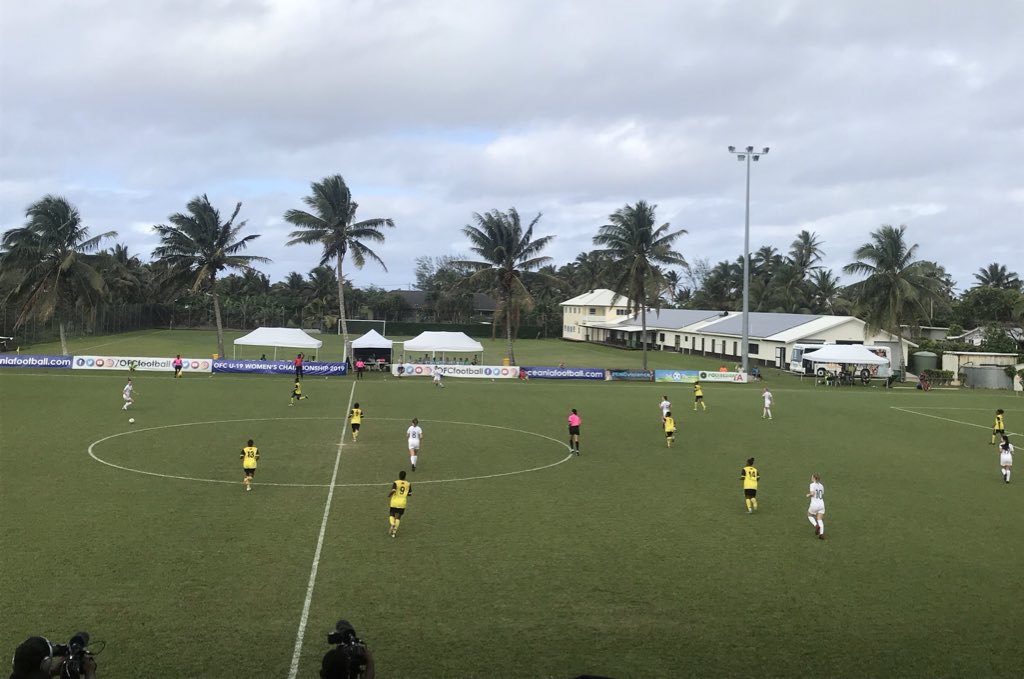 emma_evans7's tweet photo. 2019 OFC U-19 Women’s Championship // Semi Final #2. 🇻🇺🇳🇿 #VANNZL #OFCU19W @OFCfootball https://t.co/yxijSs6Qwi