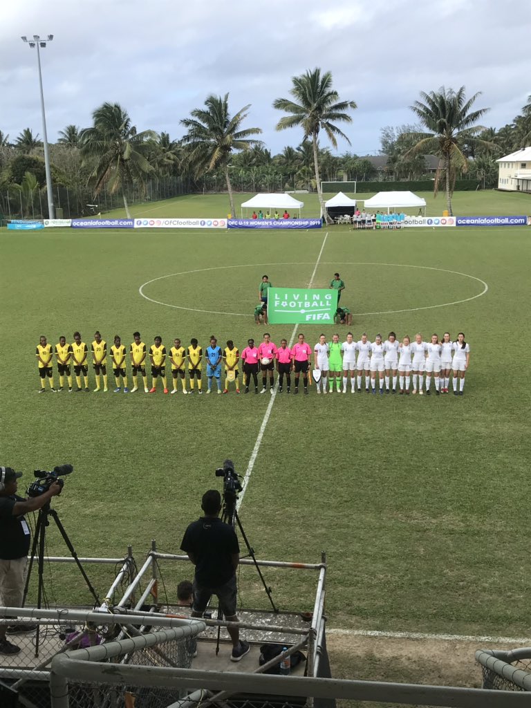 emma_evans7's tweet photo. 2019 OFC U-19 Women’s Championship // Semi Final #2. 🇻🇺🇳🇿 #VANNZL #OFCU19W @OFCfootball https://t.co/yxijSs6Qwi