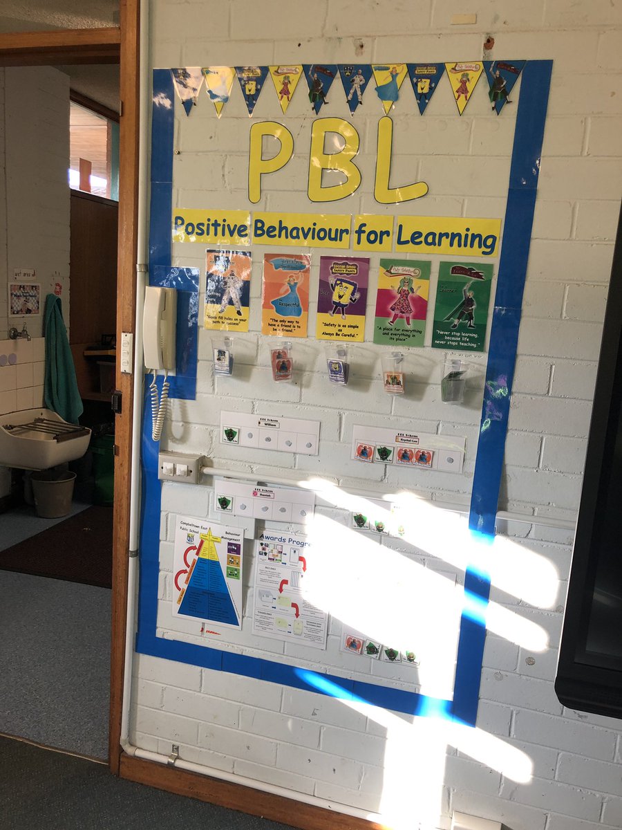 melissa_sm691's tweet photo. NEw PBL display In the classroom! This way I can reiterate the school expectations visually to my students! @CampbelltownEPS #pbl #positivebehaviour #supportclassroom https://t.co/zYDSHvKlpY