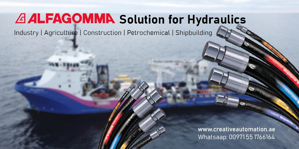 CreativeUAE3's tweet photo. Global leading manufacturer of hydraulic and industrial fluid handling systems
#alfagomma #alfagommauae #creativeuae
https://t.co/48v8XicBUX https://t.co/6mowgeIKJG
