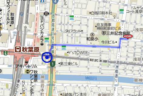 #すーぱーレトロEXPO は今週土曜!
会場までの地図です。JR秋葉原の出口は昭和通り口。秋葉原スクエアビル7階。
開催時間は12:00~18:00(ただし私は16:00頃撤収させていただきます?‍♀️)
当「ひつじ座」では同人誌、ポストカードの他『はみだしっ子』のおくすり手帳と眼鏡拭きも少し持って行きます❤️ https://t.co/JSYPbu2NSz 