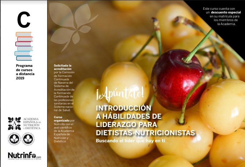 aedninforma's tweet photo. 💥Nuevo curso A DISTANCIA:
HABILIDADES DE LIDERAZGO PARA DIETISTAS-NUTRICIONISTAS
Duración: 3 meses. Precio: Único pago de 352 € o 3 pagos de 129 €  (para Miembros de La Academia)Fecha inicio: 24 de set.🏃 Mas información: https://t.co/kxRdxWHUX0 y en https://t.co/kRGnGrZJMu https://t.co/mMeIqf6sK0