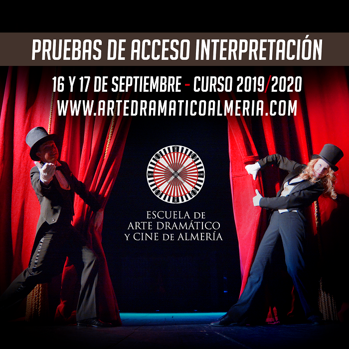 artedramaticoAL's tweet photo. ¡AÚN ESTÁS A TIEMPO! #Cine #Teatro #Televisión Sea cual sea tu objetivo esta es tu Escuela de Formación Profesional.
Teatro, Escuela, Productora, Compañía. ENTÉRATE de todo lo que podemos hacer por tí. tlf: 670 32 34 05
#EADCA #PruebasDeAcceso #TeatroCervantesAlmería https://t.co/DVG3mE2kXh