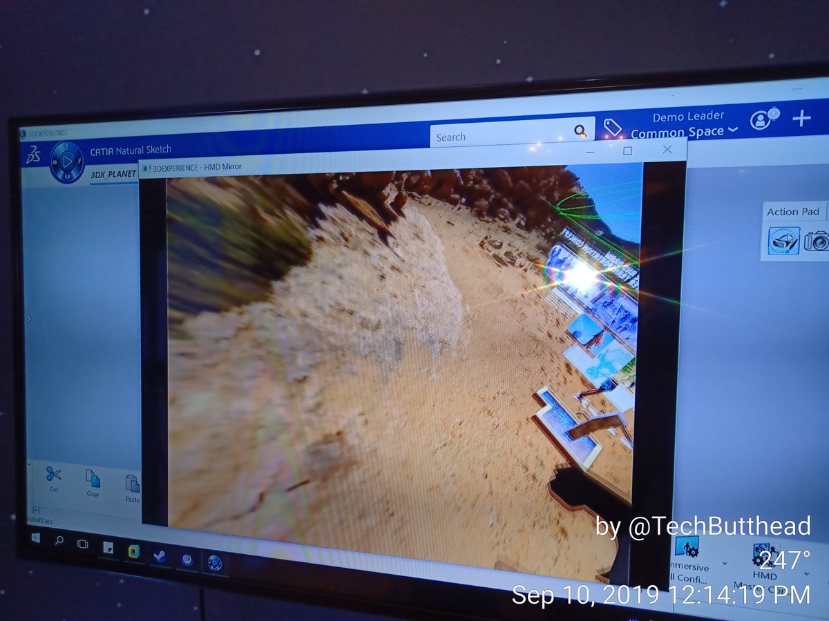 TechButthead's tweet photo. A Must Visit #Demo #Booth at @3DSIndia's #3DXForum :- 

An #AR &amp; #VR Solution developed on @3DSCATIA of #3DEXPERIENCE View of the Planet where we can Sketch #OnTheFly of the Environment.....

(#3DXForum #SustainableInnovation #ThinkAndTweet)
(#AugmentedReality #VirtualReality) https://t.co/MuZUsFKPAd
