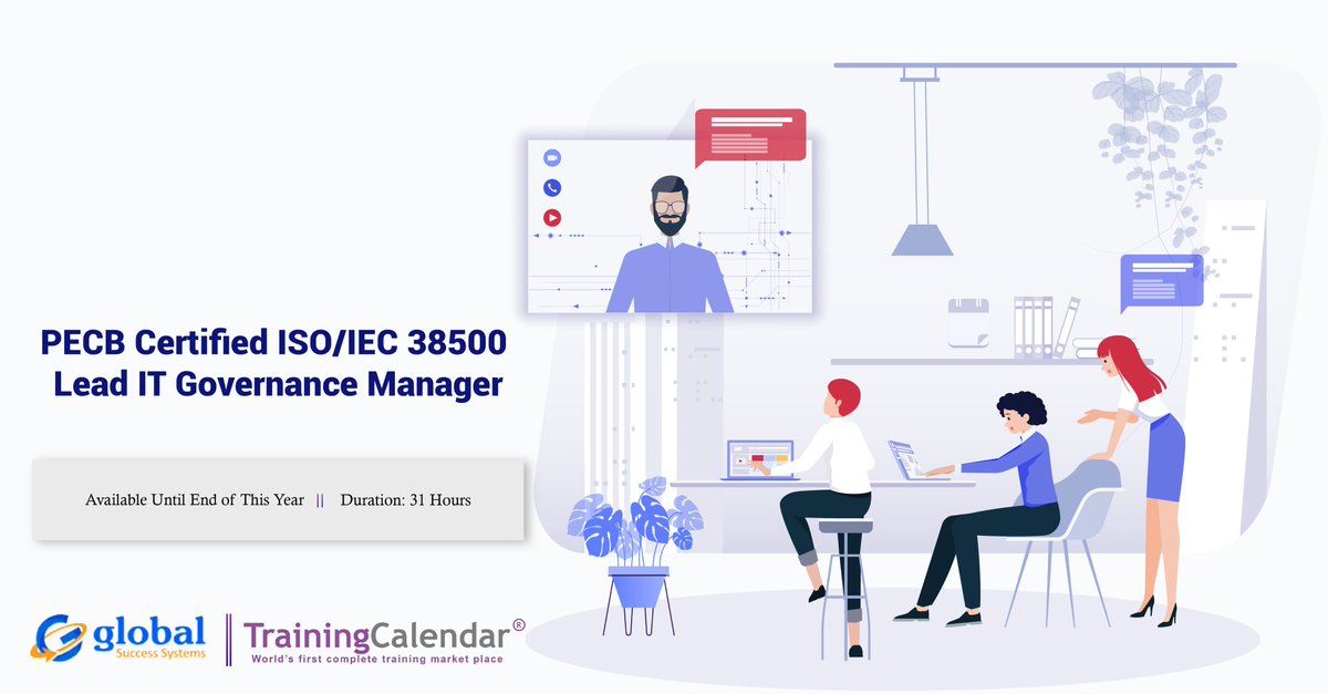 Trainingcal's tweet photo. A 31 Hours Programme on 'PECB CERTIFIED ISO/IEC 38500 LEAD IT GOVERNANCE MANAGER' Organized By @gssgrouponline at #dubai Register at https://t.co/vdJQvzfFp5 #upskill #TrainingCalendar https://t.co/9DJnaLxo5Q https://t.co/xmAaoyBDlI