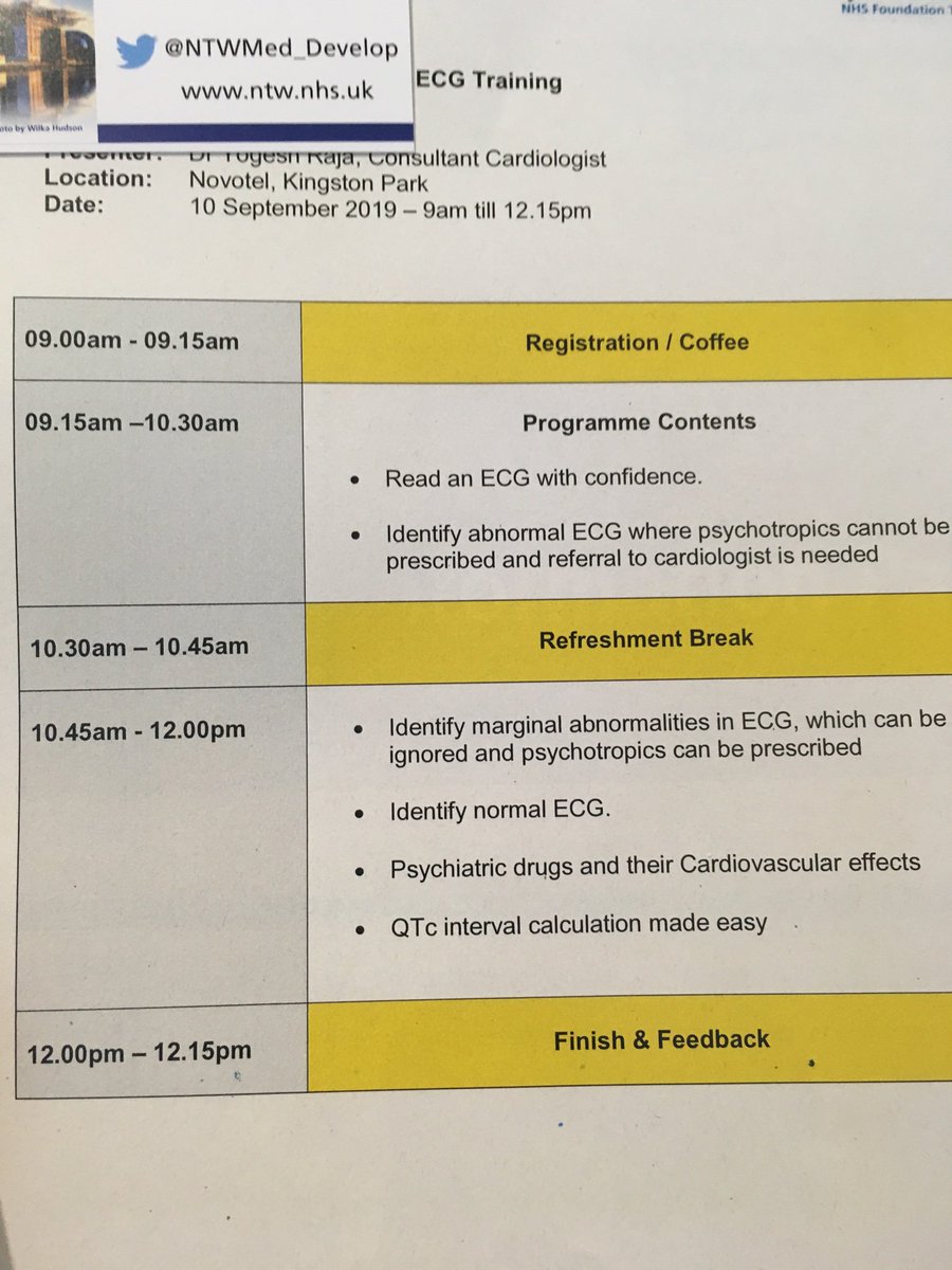 All ready for the ECG Training CPD Event taking place today with Consultant Cardiologist Dr Yogesh Raja #cpd