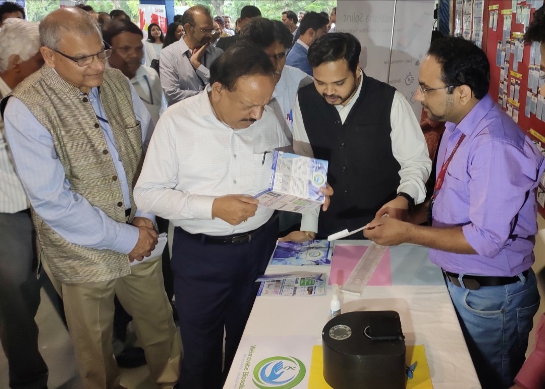 Weinnovate2's tweet photo. @Weinnovate2 sincerely thanks to @drharshvardhan, for admiring our revolutionary technologies.
#AMR #RAPID and #infectionprevention technologies. 
Thank you @narendramodi @BIRAC_2012 @RenuSwarup @venture_center  @DrManishDiwan &amp; @PMOIndia for motivating #medtechstartups. #AMR
1/2 https://t.co/yL502PRhx9