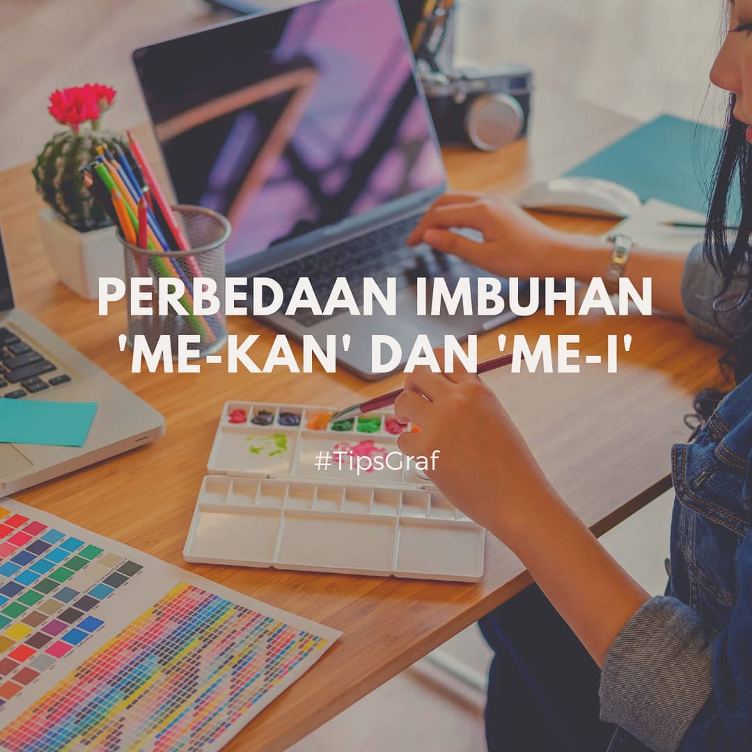 graflit_id's tweet photo. Bingung dengan penggunaan imbuhan "me-kan" dan "me-i"? Sama, Mingraf juga hehe. Namun, kita bisa belajar bersama di sini! Tambahkan di  komentar kalau kamu tahu aturan lain penggunaan kedua imbuhan ini ya. #imbuhan #puebi #TipsGraf https://t.co/SnAt25Ckkm