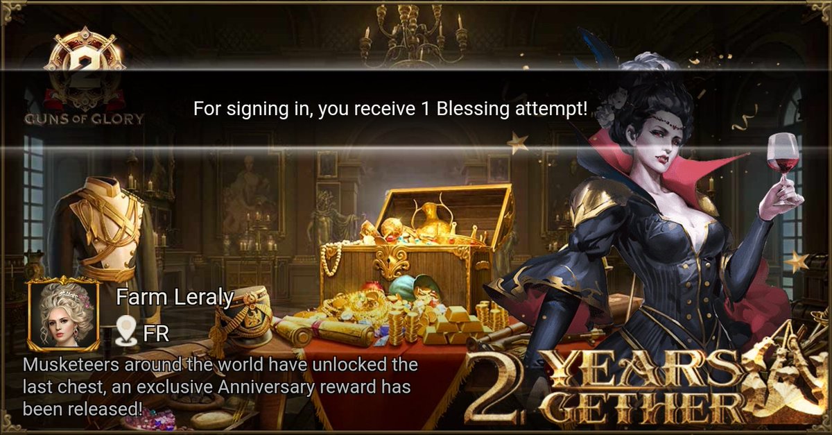 raph999's tweet image. [Hot Event] Celebrate 2nd Anniversary with Guns of Glory! gog-news.kingsgroupgames.com/api/gog2ths/th…