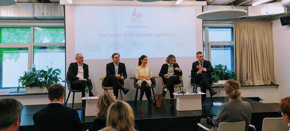 cdteu's tweet photo. The #MozillaMornings on The future of EU #ContentRegulation has just started!
#intermediaryLiability #platformLiability #euDSAct https://t.co/whDZ0v78Jv