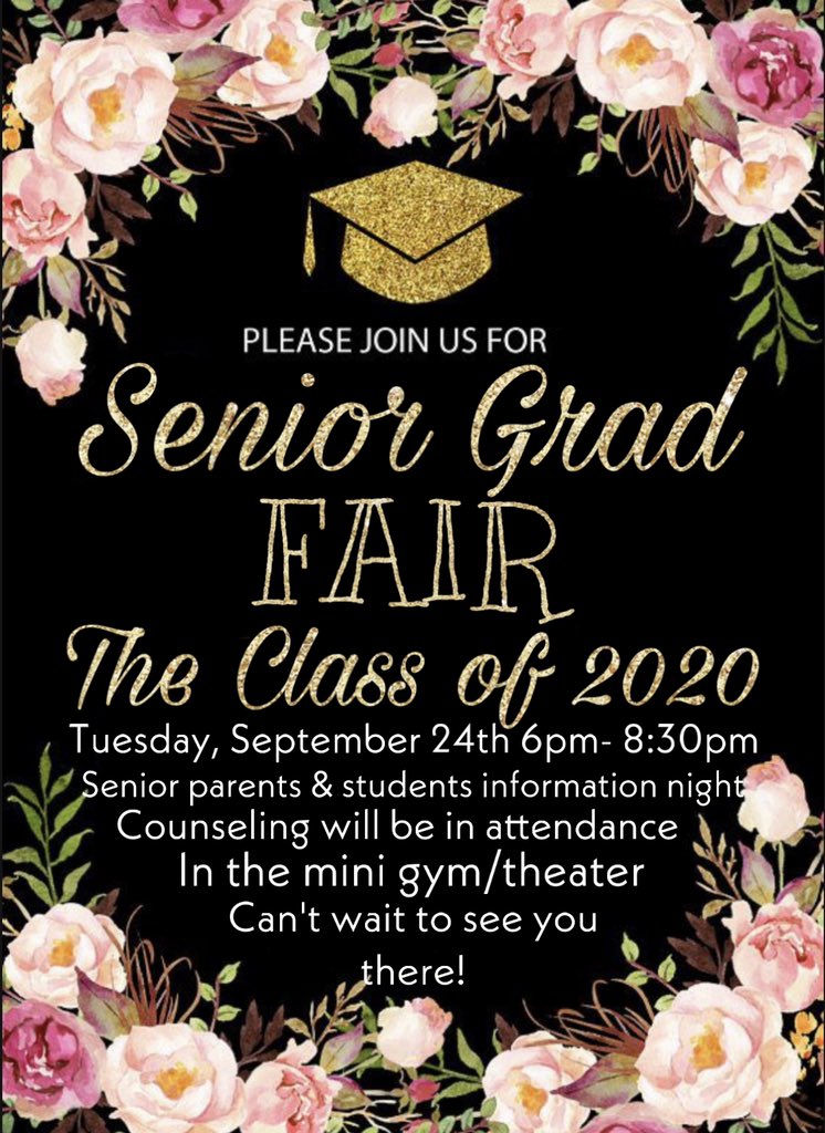TvhsUpdates's tweet photo. 📣SENIORS📣 Our Senior Grad Fair/ Parent Info Night is coming soon! We encourage your attendance to ensure you are ready for Graduation when it comes in June!🤩🎓#road2graduation https://t.co/vkKT7irsLD