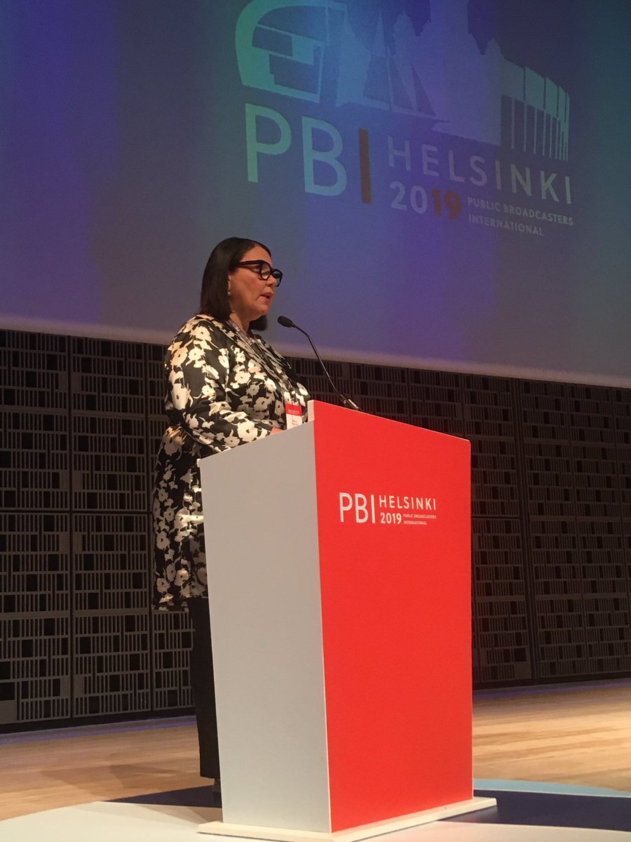 ohlsgun's tweet photo. #pbihelsinki19 started. ”Public service media is more important than ever”, said Yle CEO Merja Ylä-Anttila, welcoming psm-companies from all over the world to the Music Hall in Helsinki.#yle, #helsinki https://t.co/SSyT2BOmwh
