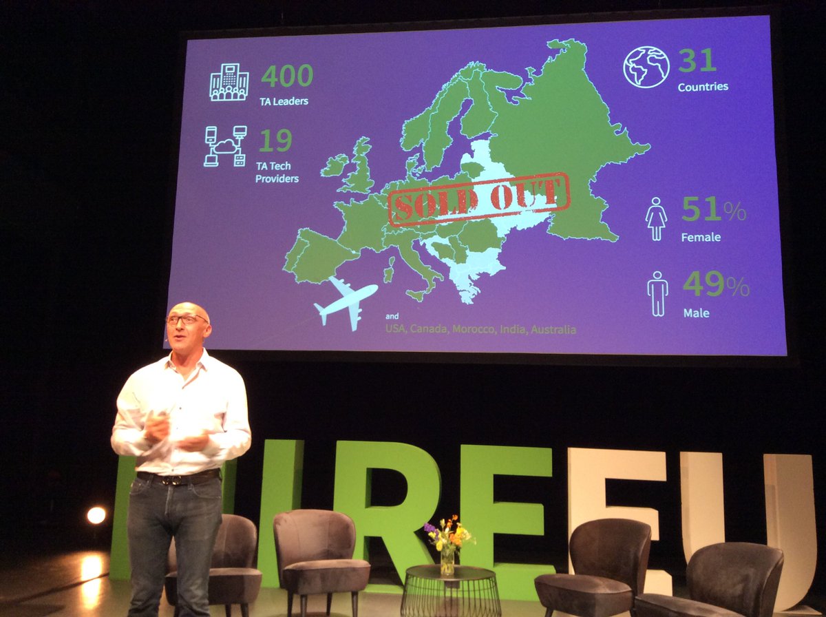 Jerome opens #hireeu #hiringsuccess in Amsterdam. Nice growth from last year <a href="/jerometernynck/">Jerome Ternynck</a> <a href="/SmartRecruiters/">SmartRecruiters</a>
