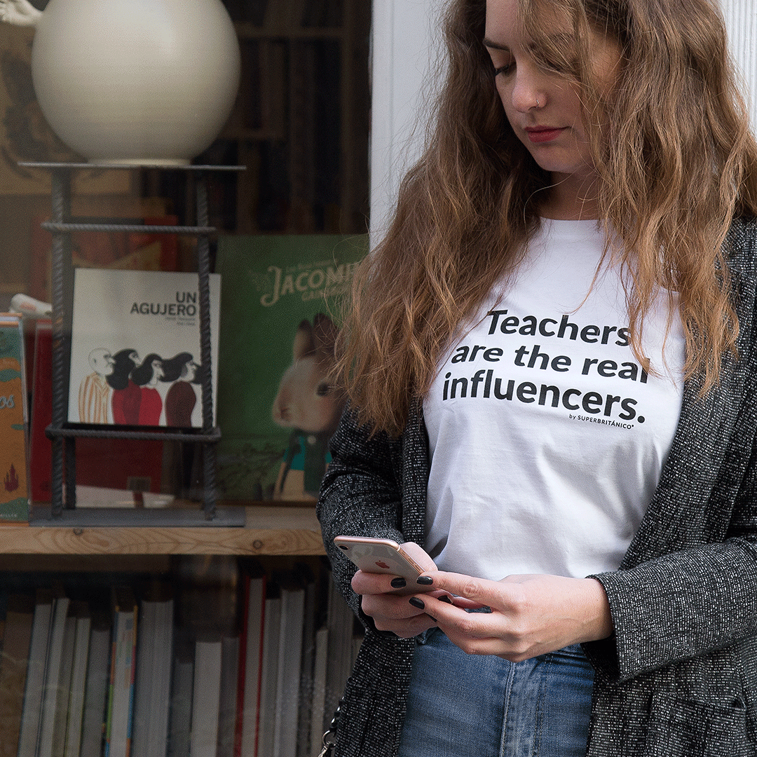 teachers are the real influencers camiseta