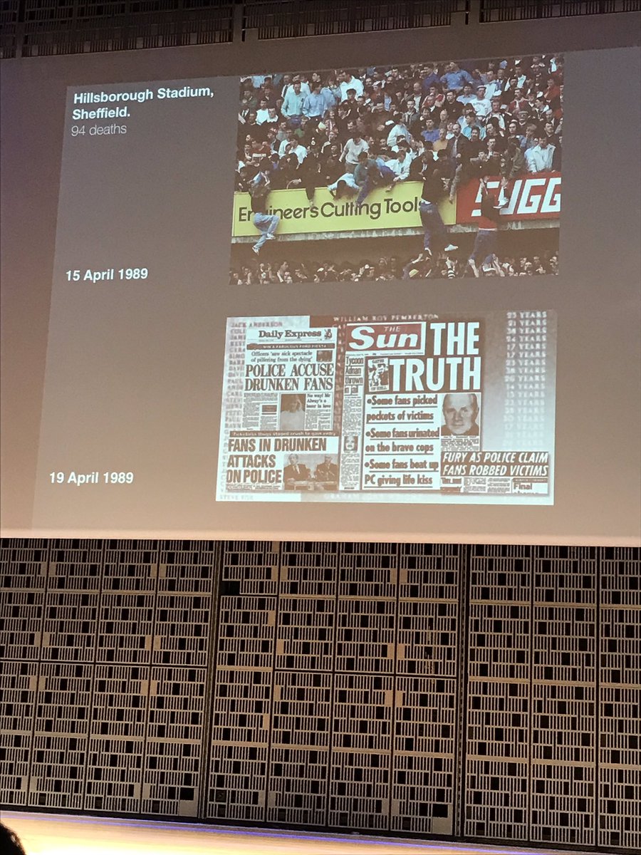 Discussing “facts” and “truth” #pbi2019 #publicbroadcastersinternational #truth #facts #media #helsinkimusiccenter <a href="/arusbridger/">alan rusbridger</a>