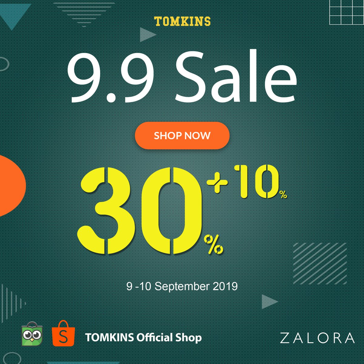 myTOMKINS's tweet photo. Hari Terakhir !! Sale 

Diskon spesial 30%+10% TOMKINS Official Shop di Tokopedia dan Shopee.

Jangan sampai ketinggalan !! https://t.co/51lkGprPvg