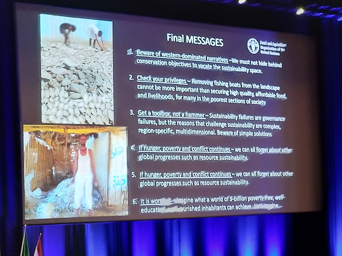 'For every complex problem there is a simple solution that is wrong'. A strong set of final messages from a thought-provoking keynote speech by @Manu_FAO at #ICESASC19.