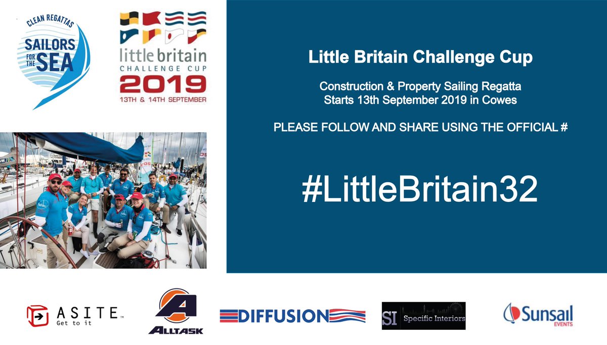 LBCC_sailing's tweet photo. Little Britain Challenge Cup 2019 - Construction &amp; Property Sailing Regatta

Racing in 3 days!

Follow #LittleBritain32 - please share your pictures!

#PropTech #digitalconstruction #digitaltwin #BIM #architecure #building #survey #design #Assetmanagement  #interiordesign https://t.co/NBHnSKBrl1