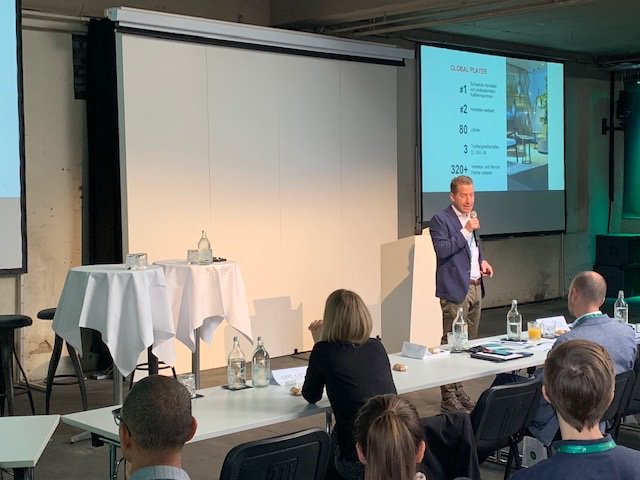 My topic for sure: Coffee and Internet of Things! Tolle Präsentation von Patrick A. Koller (Franke Coffee Systems) #MoMaKo19